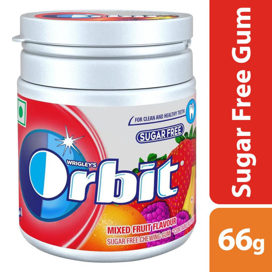 Wrigley's Orbit Sugar Free Mixed Fruit Chewing Gum - Irresistible Taste & Quality