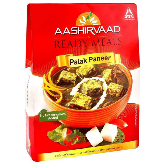 Aashirvaad Ready Meals Palak Paneer 285 G - Authentic Indian Cuisine