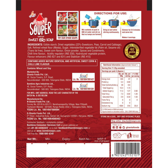 Bambino Assorted Soups Combo 5 Pieces - Delicious Variety