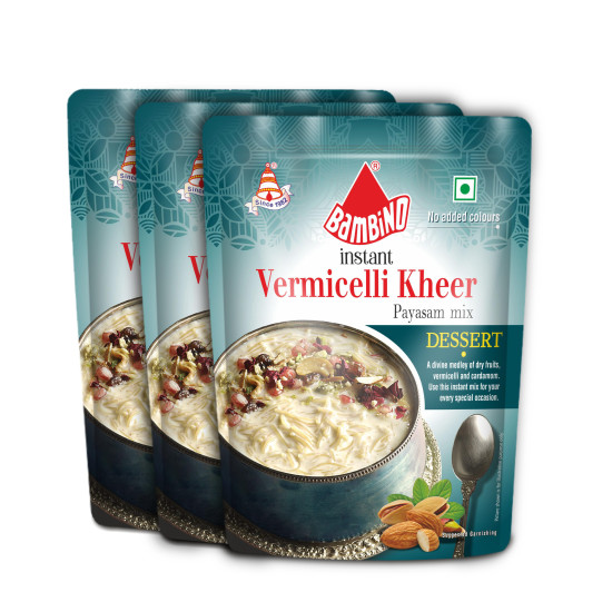 Bambino Instant Vermicelli Payasam Mix 180G (Pack Of 3) - Festive Delight
