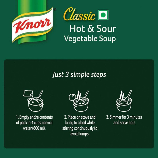 Knorr Classic Hot & Sour Vegetable Soup 41 G - Delicious & Easy
