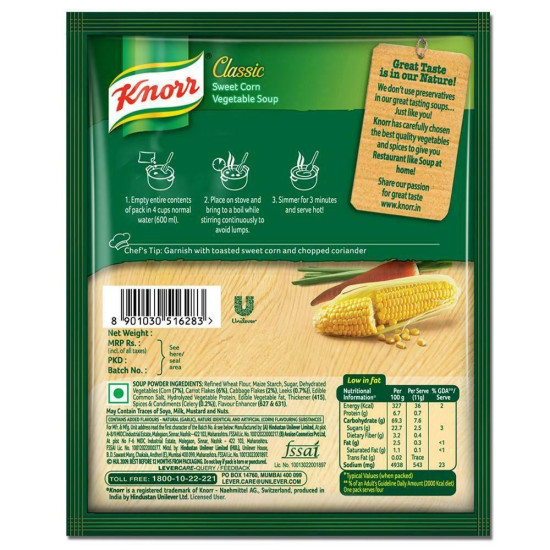 Knorr Classic Sweet Corn Vegetable Soup - Delicious and Nutritious