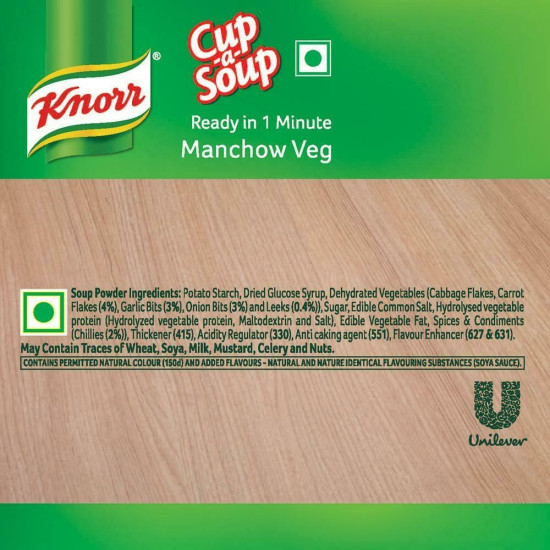 Knorr Manchow Veg Instant Cup-A-Soup 12 G - Pungent Taste & Aroma