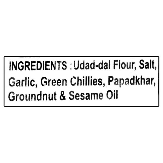 Lijjat Garlic Papad 200 G - Crunchy Garlic Delight