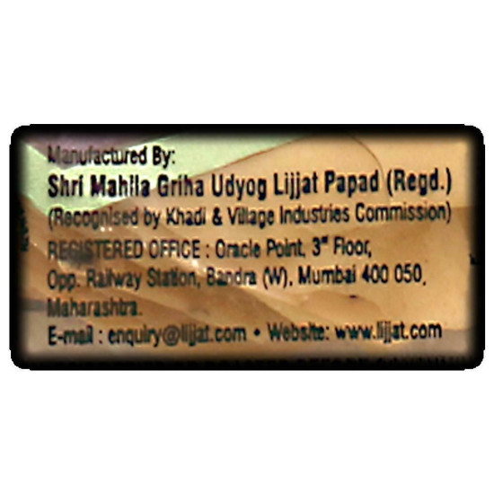 Lijjat Mini Udad Papad 200 G - Authentic Crunchy Snack
