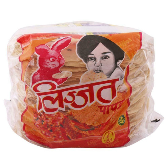 Lijjat Pepper Udad Papad 1 Kg - Crunchy Delight