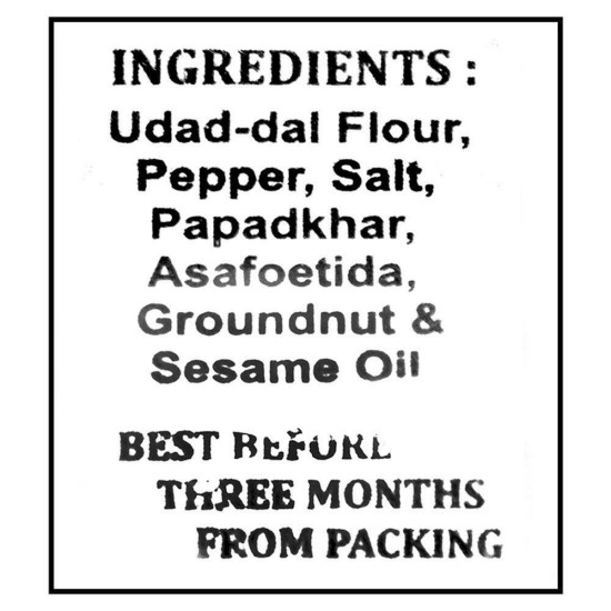 Lijjat Punjabi Masala Special Mini Papad 200 G - Authentic Indian Snack
