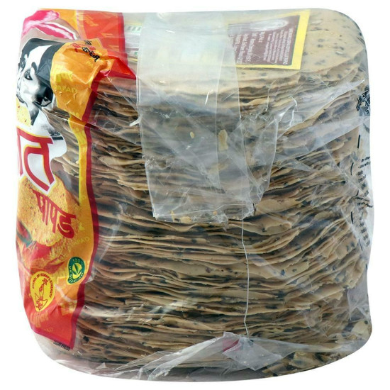 Lijjat Special Punjabi Masala Papad 1 Kg - Authentic Indian Snack