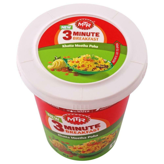 MTR 3 Minute Breakfast Khatta Meetha Poha Mix 80 G - Quick & Delicious