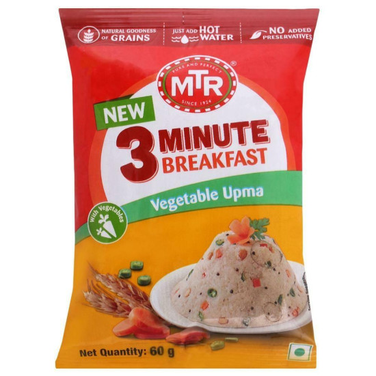 MTR 3 Minute Breakfast Vegetable Instant Upma Mix - Quick & Delicious