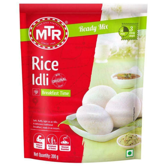MTR Instant Rice Idli Mix 200 G - Quick & Delicious Indian Idlis