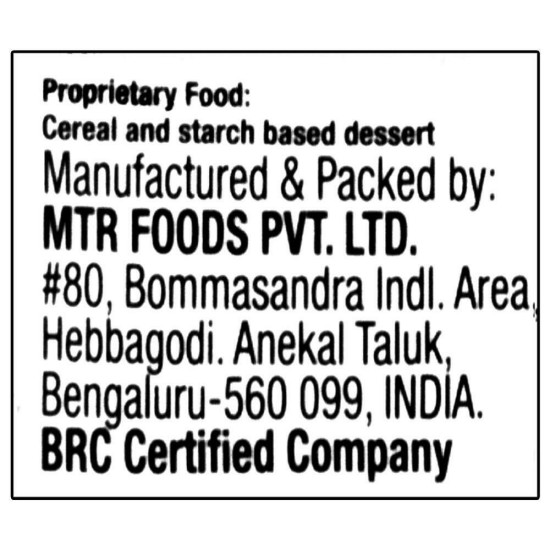 MTR Instant Vermicelli Payasam Mix 180 G - Quick & Delicious Dessert