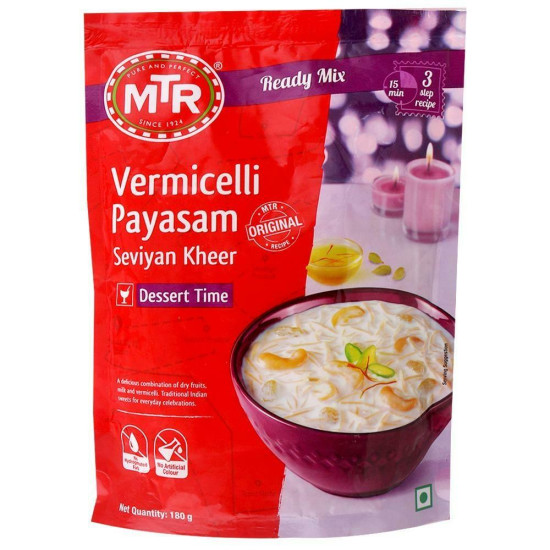 MTR Instant Vermicelli Payasam Mix 180 G - Quick & Delicious Dessert
