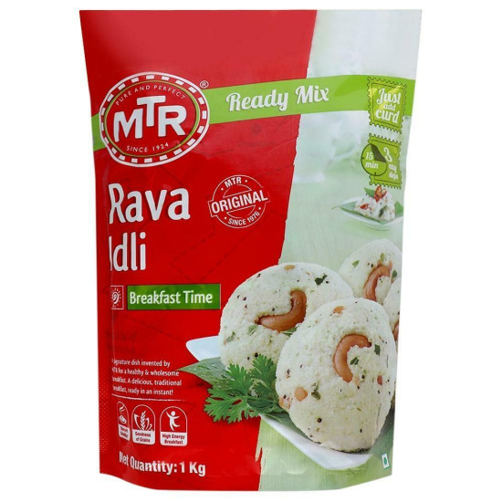 MTR Rava Instant Idli Mix 1 Kg - Fluffy and Delicious Breakfast
