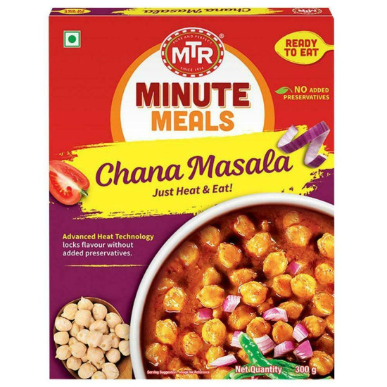 MTR Ready To Eat Chana Masala 300 G - Authentic Indian Flavour