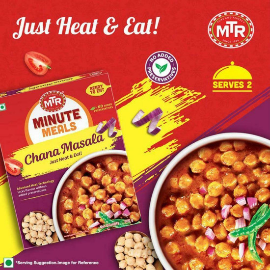 MTR Ready To Eat Chana Masala 300 G - Authentic Indian Flavour