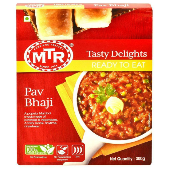 MTR Ready To Eat Pav Bhaji 300 G - Authentic Indian Street Food