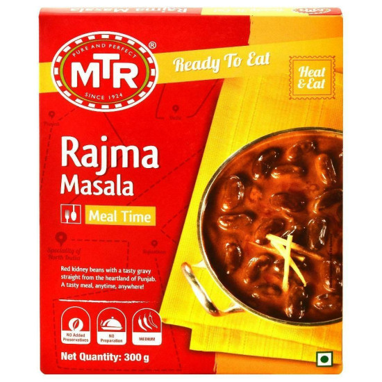 MTR Ready To Eat Rajma Masala 300 G - Authentic Indian Flavor