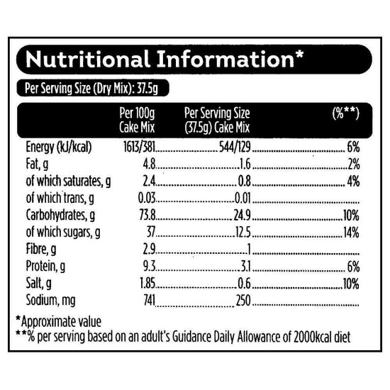 Pillsburry Eggless Rich Choco Oven Cake Mix 270 G - Delicious Egg-Free Chocolate Cake