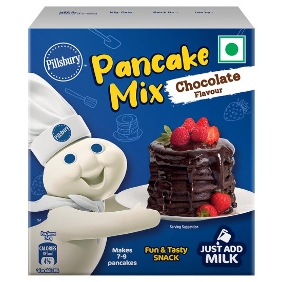 Pillsbury Chocolate Flavour Pancake Mix 180 G - Easy Chocolate Pancakes