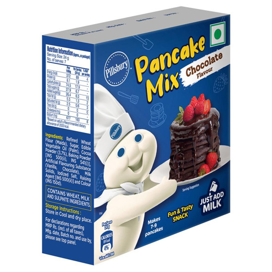 Pillsbury Chocolate Flavour Pancake Mix 180 G - Easy Chocolate Pancakes