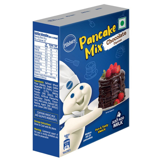 Pillsbury Chocolate Flavour Pancake Mix 500 G - Easy and Delicious Pancakes