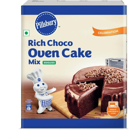 Pillsbury Oven Cake Mix - Rich Choco Eggless (Pack of 4) - Delicious and Easy Baking