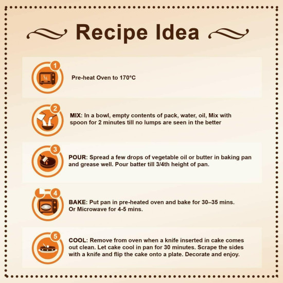 Pillsbury Oven Cake Mix - Rich Choco Eggless (Pack of 4) - Delicious and Easy Baking