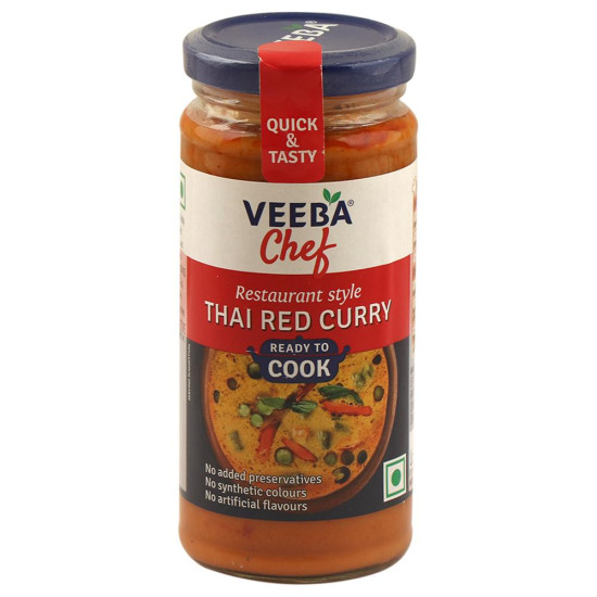 Veeba Chef Thai Red Curry Ready To Cook - Authentic Thai Flavor