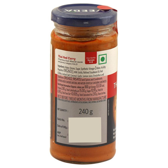 Veeba Chef Thai Red Curry Ready To Cook - Authentic Thai Flavor