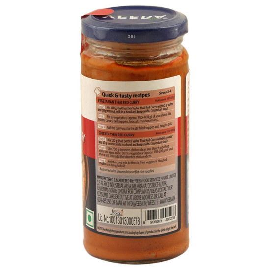 Veeba Chef Thai Red Curry Ready To Cook - Authentic Thai Flavor