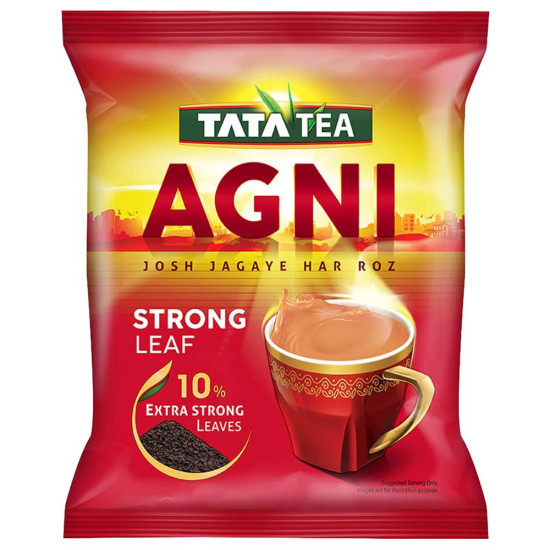 Tata Agni Strong Leaf Tea 500 G - Rich Aroma and Flavor