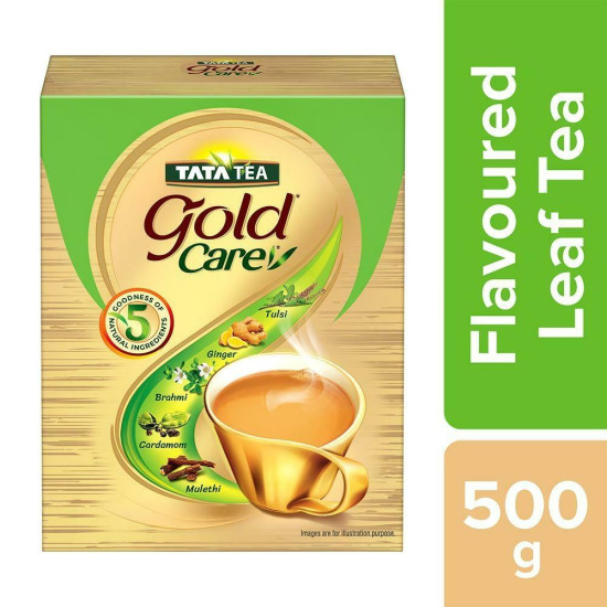 Tata Gold Care Flavoured Leaf Tea 500 G - Rich Flavours for Every Sip