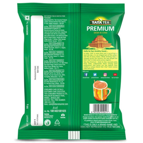 Tata Tea Premium Anokha Swad Chai 500 G - Finest Quality Tea Leaves