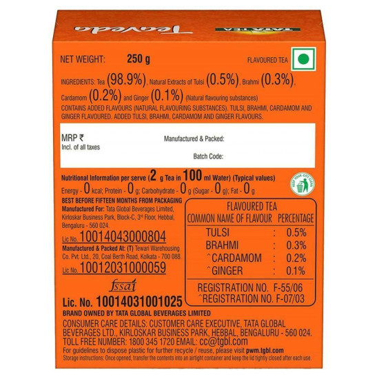 Tata Teaveda Tea 250 G - Rich Flavours for Every Sip
