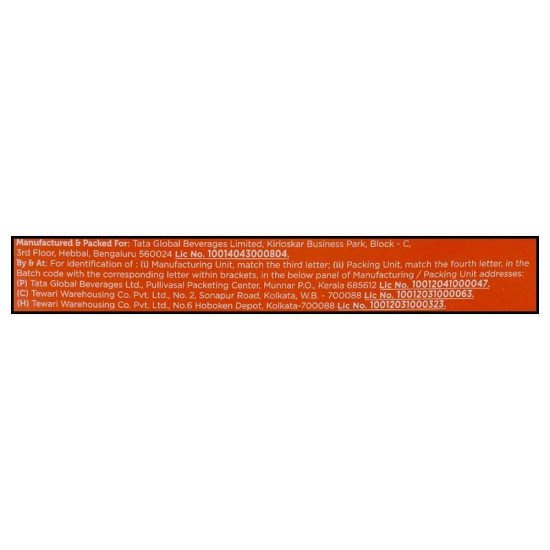 Tetley Ginger Leaf Tea Bags 50 Pcs - Invigorating Ginger Flavor