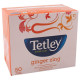 Tetley Ginger Leaf Tea Bags 50 Pcs - Invigorating Ginger Flavor