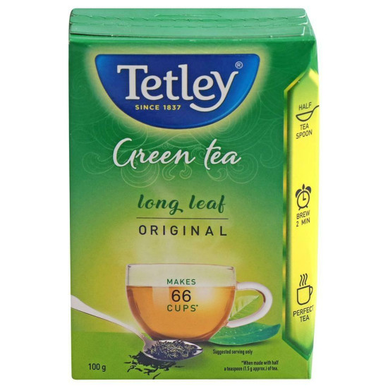 Tetley Green Tea 100 G (Carton) - Refreshing Flavors & Health Benefits