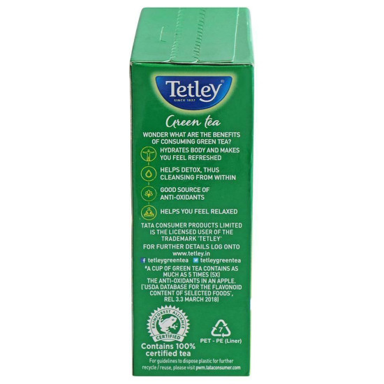 Tetley Green Tea 100 G (Carton) - Refreshing Flavors & Health Benefits