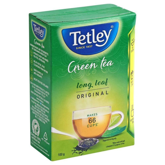 Tetley Green Tea 100 G (Carton) - Refreshing Flavors & Health Benefits