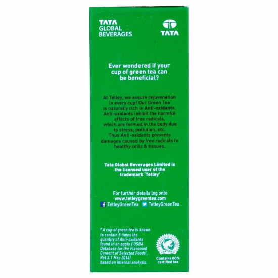 Tetley Green Tea 100 G (Carton) - Refreshing Flavors & Health Benefits