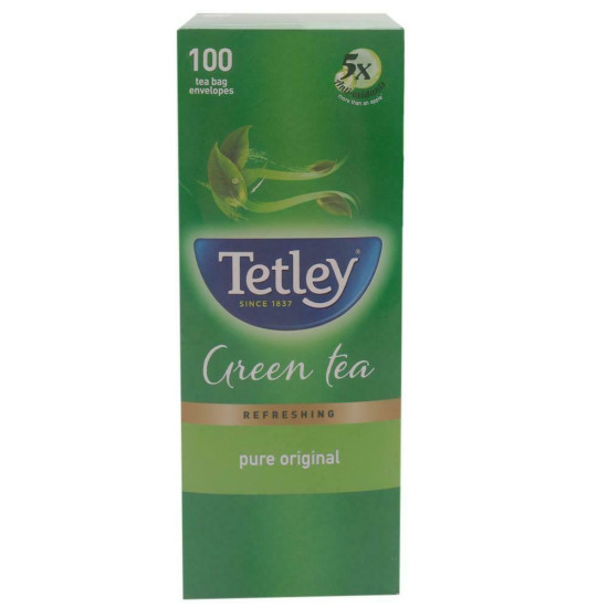 Tetley Green Tea Bags 100 Pcs - Refreshing & Healthy