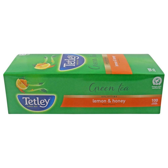 Tetley Lemon & Honey Green Tea Bags - Refreshing & Soothing
