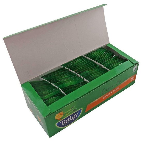 Tetley Lemon & Honey Green Tea Bags - Refreshing & Soothing