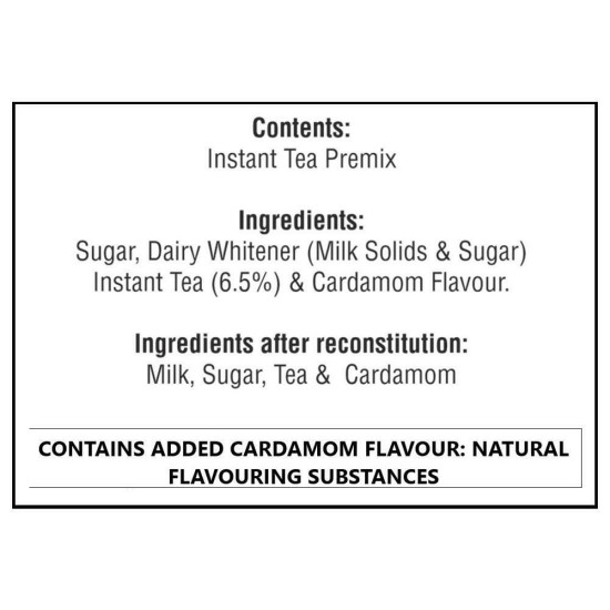 Wagh Bakri Instant Elachi Tea Premix - Aromatic and Convenient