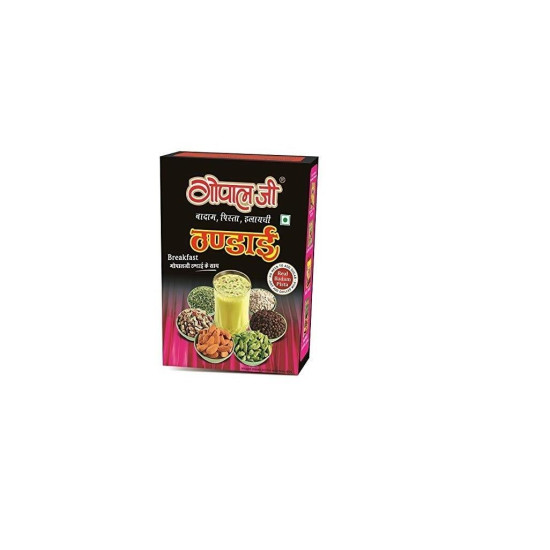 Gopaljee Thandai with Badam, Pista, Elaichi 200g (Pack of 2) - Authentic Indian Flavors