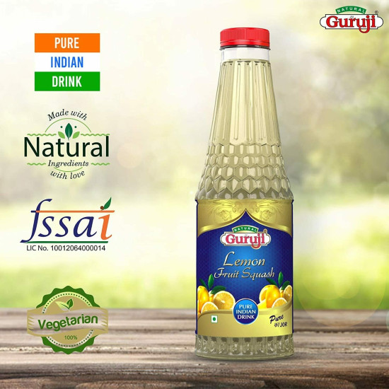 Jai Guruji Masala Shikanji & Lemon Fruit Syrup - Refreshing Summer Drink