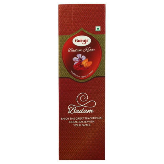 Shree Guruji Badam Kesar Syrup 1 L - Refreshing Almond Saffron Drink