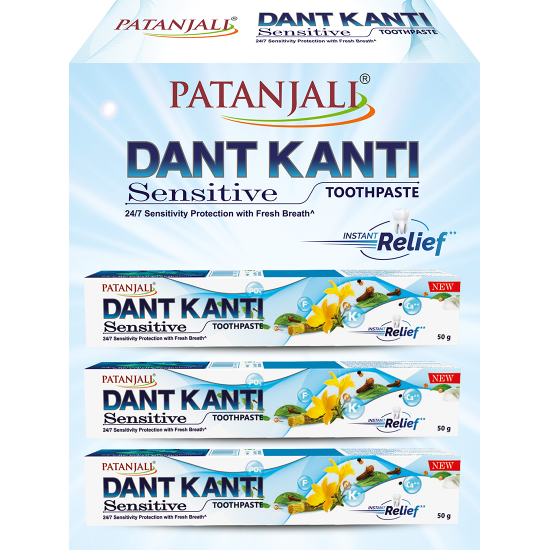 Dant Kanti Sensitive Toothpaste 50gx3 - Gentle Care for Sensitive Teeth