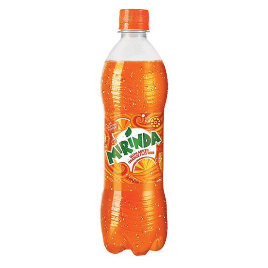 Mirinda Soft Drink - Orange 600 ml - Refreshing Citrus Flavor
